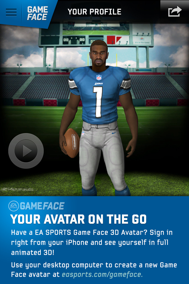 App Shopper EA SPORTS Game Face 3D Avatar (Games)